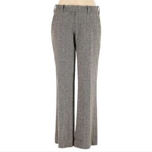 Talbots Vintage Wool‎ Silk Blend Gray Brown Tweed Wide-Leg Pants Size 16